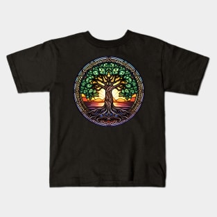 Yggdrasil the World Tree Kids T-Shirt